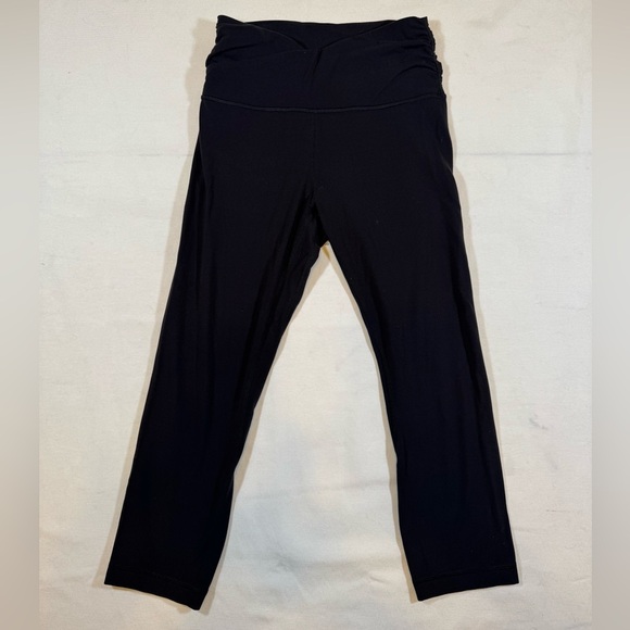 lululemon athletica Pants - Lululemon Like-New Align Capri Black Legging with Sinched, Cross Waist Detail